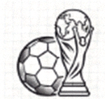 体育直播官网 Logo - 金色奖杯与足球组合